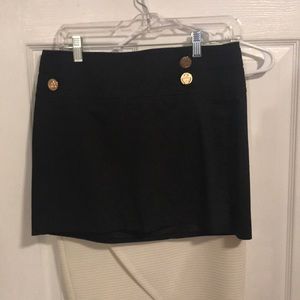Black mini skirt